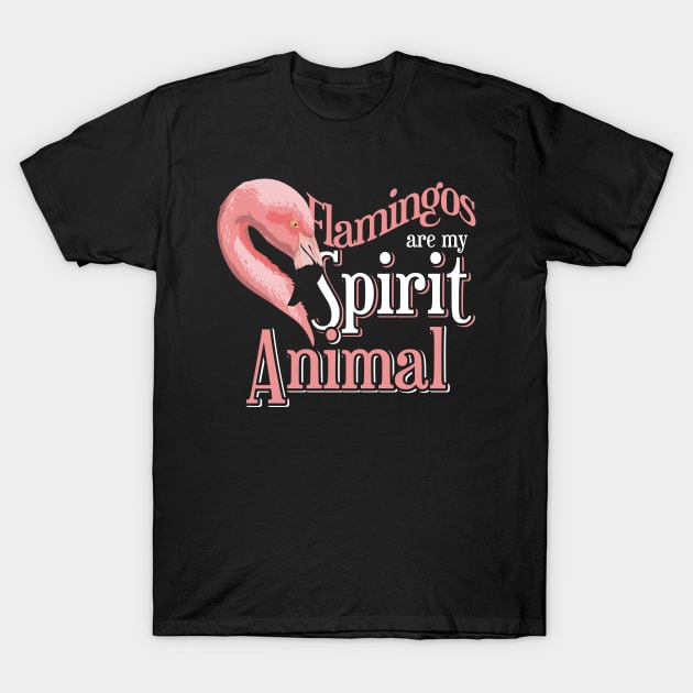 Spirit Animal Flamingo T-Shirt by shirtsyoulike